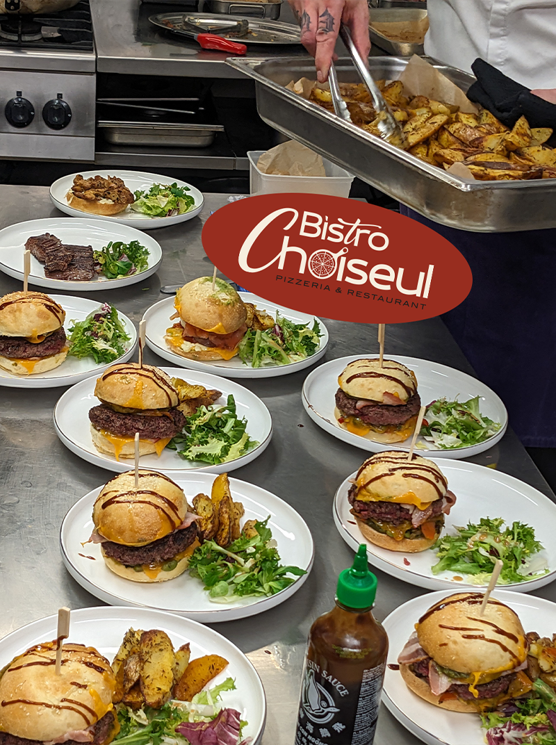 Burger fait maison Bistro Choiseul Tours nord